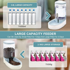 Automatic Dog Cat Feeder And Water Dispenser Set waterer And Gravity Food Feeder