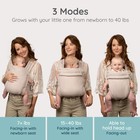 Baby Carrier Ergonomic 7-40 Lbs Toasted Almond Infantino 200164-01 Honey Blossom