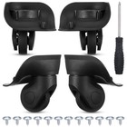 4 Pcs Replacement Luggage Wheels Kit - 360   Silent Spinner Caster Repair For Sui