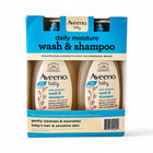 Aveeno Baby 2-in-1 Daily Wash And Shampoo With Oat Extract  18 Fl Oz - 2 Pack