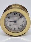 Vintage Working Seth Thomas Corsair Brass  ships Bell  Strike Porthole Clock