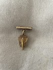 National Honor Society Vintage Lapel hat tie Pin Gold Tone  Torch