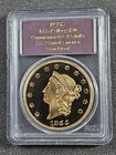      1855 Kellogg Restrike  50 Gold Pcgs Gem Unc 2 41 Oz Agw Ss Central America