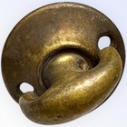 Antique Mortise Lock Solid Brass Thumb Turn Knob Square Spindle Door W  Collar