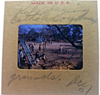 Kodachrome Red Border Slide    1951  Korean War Orphanage Korea Girls Boys Kids
