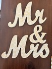 Mr And Mrs Wedding Wooden Sign Table Top Standing Party Decor