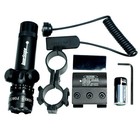 Green Laser Sight Rifle Gun Dot Scope With Switches Rail - Barrel Mounts Box Set