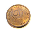 St thomas-prince Islands 1971 50 Centavos Bronze Unc Coin