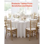 Uimoso 10-pack 132-in Round White Polyester Tablecloths For Weddings And Events
