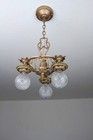 Antique Vintage 30 s Art Deco Ceiling Light Fixture Chandelier