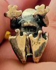 Antique Vintage Sterling Silver Frog Shape Pin Cushion Sewing 925