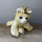 Vintage Aurora Catpillers Solana Yellow Cat Butterfly Wings Plush Stuffed Animal