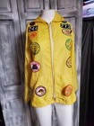 Vtg 70s 1970s 80s Girl Scouts Patches Badges Collector Jacket Rare Patches  Sz S