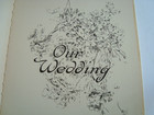 Vintage 1928 Wedding Guest Book W Box   Gibson   Co    Nyc   1 Page Written In