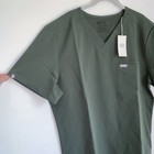 Nwt Figs Men   s Technical Collection Leon Slim Scrub Top Xl Moss Green