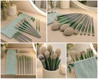 13pcs Soft Makeup Brushes Set Fluffy Kabuki Foundation Blush Eyeshadow