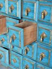 Vintage Apothecary Chest 20-drawer Chinese Asian Indian Painted Brass Hardwares