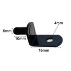 50 Pack Shelf Support Pegs  6mm Metal Nickel L-shaped Support Pegs With Hole    