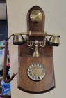 Wooden Vintage Wall Phone 1921 Cable D Phone Rotary Dial Wall Phone Antique