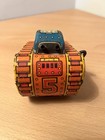 Vintage Louis Marx 1950   s Turnover Tank No  5 Tin Litho Wind-up Toy 