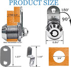 4set 5 8  Cam Cabinet Locks With Keys Mailbox Lock Cam Locks Keyed Alike