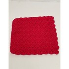 Handmade Square Crochet Washcloth Dish Washing Scrubbies Knit Red Green