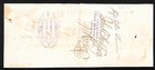 The Brazil Bank Brazil  In 1875 Bank Check W  Rev Stamp   Coal Vignette Scarce