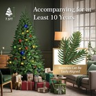 7 5 Ft Pre-lit Artificial Christmas Tree 8 Flash Mode W  Led Light Xmas Decor