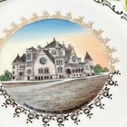 Parsons Ks Kansas Church Antique Souvenir Rare China Dish Plate