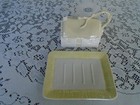 C-984 Belleek Irish Cottage Covered Butter Dish Cheese Tray