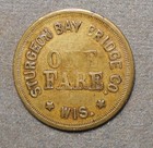 Atwood-coffee Wi 870b  Sturgeon Bay Bridge Co   bridge   Brass  24mm  Vf
