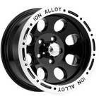  set Of 4  Ion 174 15x8 5x4 5  -27mm Gloss Black Wheels Rims 15  Inch
