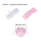 Artificial Flowers White And Light Pink Fake Roses W  Lace For Wedding 144pack