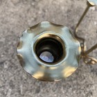 Vintage Brass Gold Tone Candle Holder Mid Century Modern Mcm 3 Arm Candelabra