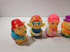 Vintage Playskool Glo Friends Lot Of 6 Glow Worm Bug Figures Puppets 80 s Hasbro