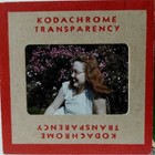 Kodak Slide 1940s Red Border Kodachrome Pretty Young Woman W Glasses Laughing