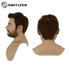 Smitizen Silicone Disguise Human Skin Male Mask Thor With Brown Hair And Beard