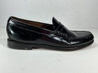 Gh Bass Weejuns Larson Mens Size 11 D Black Polished Leather Penny Loafers Euc 