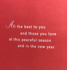 Hallmark Christmas Card With Envelope   Warmest Wishes Of The Season