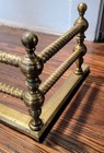 Antique Xl 54  Victorian Hollywood Regency Aged Solid Brass Fireplace Fender