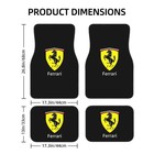 4 Piece Ferrari Car Front   Rear Floor Mat Set Non-slip Carpet Mats