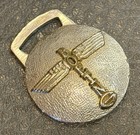 Vintage Boeing Manhattan Totem Logo Watch Fob Pendant Charm Medal Medallion