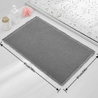 Waffle Bath Mat Bathroom Rug Super Absorbent Non Slip Bathroom Rug Shower Mat