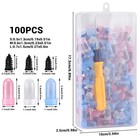 100pcs Tire Repair Rubber Nails Tyre Puncture Repair Screws Kit W screwdriver Us