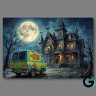 The Mystery Machine Addams Family Cartoon Movie Poster  66lb Heavyweight Print