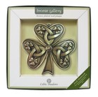 Bronze Plated Wall Plaque With Shamrock Design