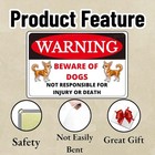 Tin Metal Signs Beware Of Dogs Chihuahua Not Responsible For Injury Or Death 
