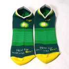 British Petroleum Bp Milestone Socks Low Cut Greens   Yellow Men s 10-13