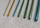 Vintage Set Of 7 Hero Crochet Hooks Made In Germany Sizes E f g h i j   K