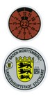 Stuttgart German License Plate Registration Seals For Mercedes-benz And Porsche